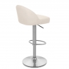 Chaise de Bar Faux Cuir Chrome Brossé - Mimi