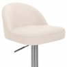 Chaise de Bar Faux Cuir Chrome Brossé - Mimi