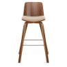 Tabouret de Bar Bois Tissu - Mirage Crème