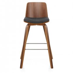 Tabouret de Bar Bois Tissu - Mirage Crème