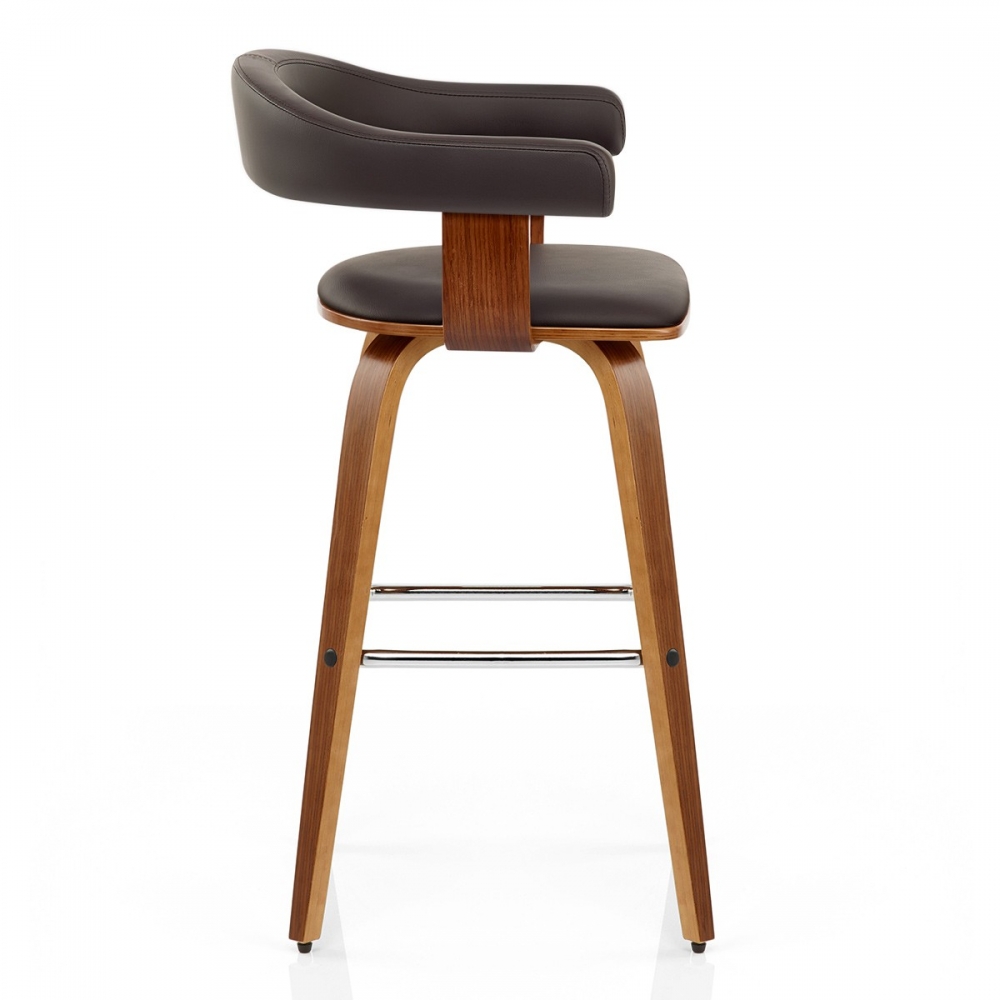 Tabouret de bar Bois Simili Cuir Ontario  Monde Du Tabouret