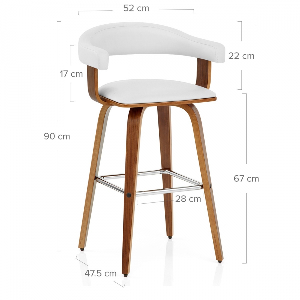 Tabouret De Bar Bois Simili Cuir Ontario Monde Du Tabouret