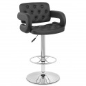 Chaise de Bar Faux Cuir Chrome - Polaris