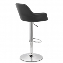 Chaise de Bar Faux Cuir Chrome - Sassi