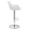 Chaise de Bar Faux Cuir Chrome - Sassi