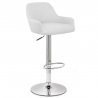 Chaise de Bar Faux Cuir Chrome - Sassi
