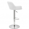 Chaise de Bar Faux Cuir Chrome - Sassi