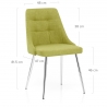 Chaise Tissu Chrome - Shanghai Vert