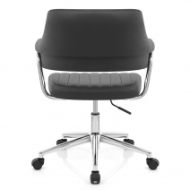 Chaise De Bureau Faux Cuir - Skyline Noir