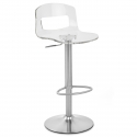 Chaise de Bar Plastique Chrome Brossé - Stardust