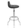 Chaise de Bar Faux Cuir Chrome - Summit