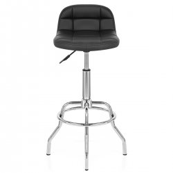 Chaise de Bar Faux Cuir Chrome - Summit