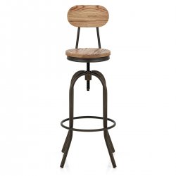 Tabouret de Bar Bois Clair - Vintage Swivel