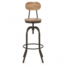 Tabouret de Bar Bois Clair - Vintage Swivel