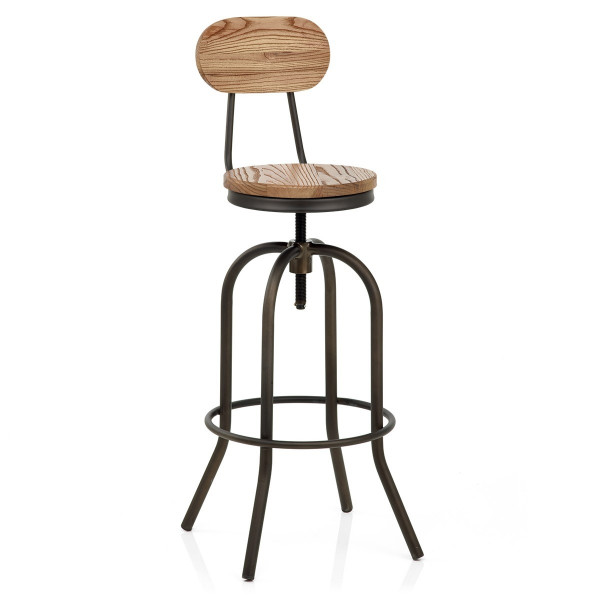 Tabouret de Bar Bois Clair - Vintage Swivel