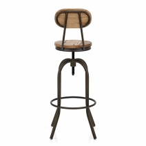 Tabouret de Bar Bois Clair - Vintage Swivel