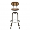 Tabouret de Bar Bois Clair - Vintage Swivel