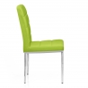 Chaise Faux Cuir Chrome - Taurus Noir