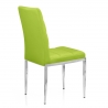 Chaise Faux Cuir Chrome - Taurus Noir