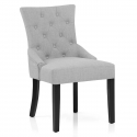 Chaise Tissu Bois Noir - Verdi Gris