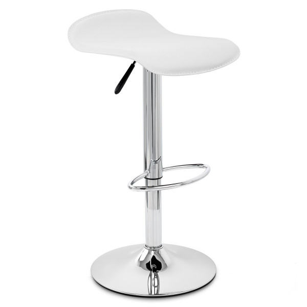 Chaise de Bar Faux Cuir Chrome - Zars Chaise de Bar Faux Cuir Chrome - Zars