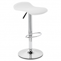 Chaise de Bar Faux Cuir Chrome - Zars