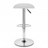 Chaise de Bar Faux Cuir Chrome - Zars