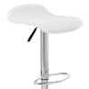 Chaise de Bar Faux Cuir Chrome - Zars