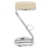 Tabouret Faux Cuir Chrome - Zaza