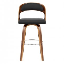 Tabouret Faux Cuir Bois -...