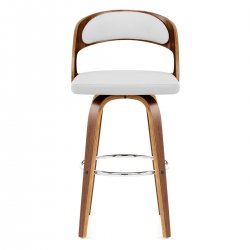 Tabouret Faux Cuir Bois -...
