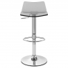 Chaise de Bar Acrylique Chrome - Crystal