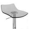 Chaise de Bar Acrylique Chrome - Crystal