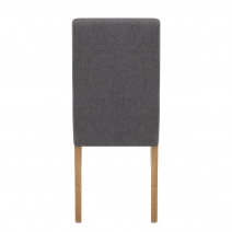 Chaise Bois Tissu - Columbus Chêne Gris