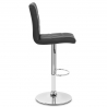 Chaise de Bar Faux Cuir Chrome - Criss Cross