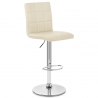 Chaise de Bar Faux Cuir Chrome - Criss Cross