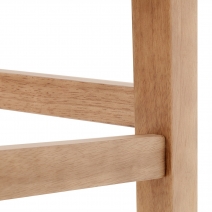 Tabouret de Bar Tissu Bois - Cornell Taupe