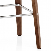 Tabouret de bar Bois Tissu - Stockholm Creme