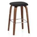 Tabouret de bar Bois Tissu - Stockholm Noir