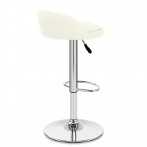 Chaise de Bar Cuir Chrome - Lulu