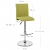 Chaise De Bar En Tissu - Deluxe High Back 