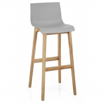 Tabouret de Bar Résine Bois - Haut Drift Gris