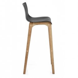 Tabouret de Bar Résine Bois - Haut Drift Gris