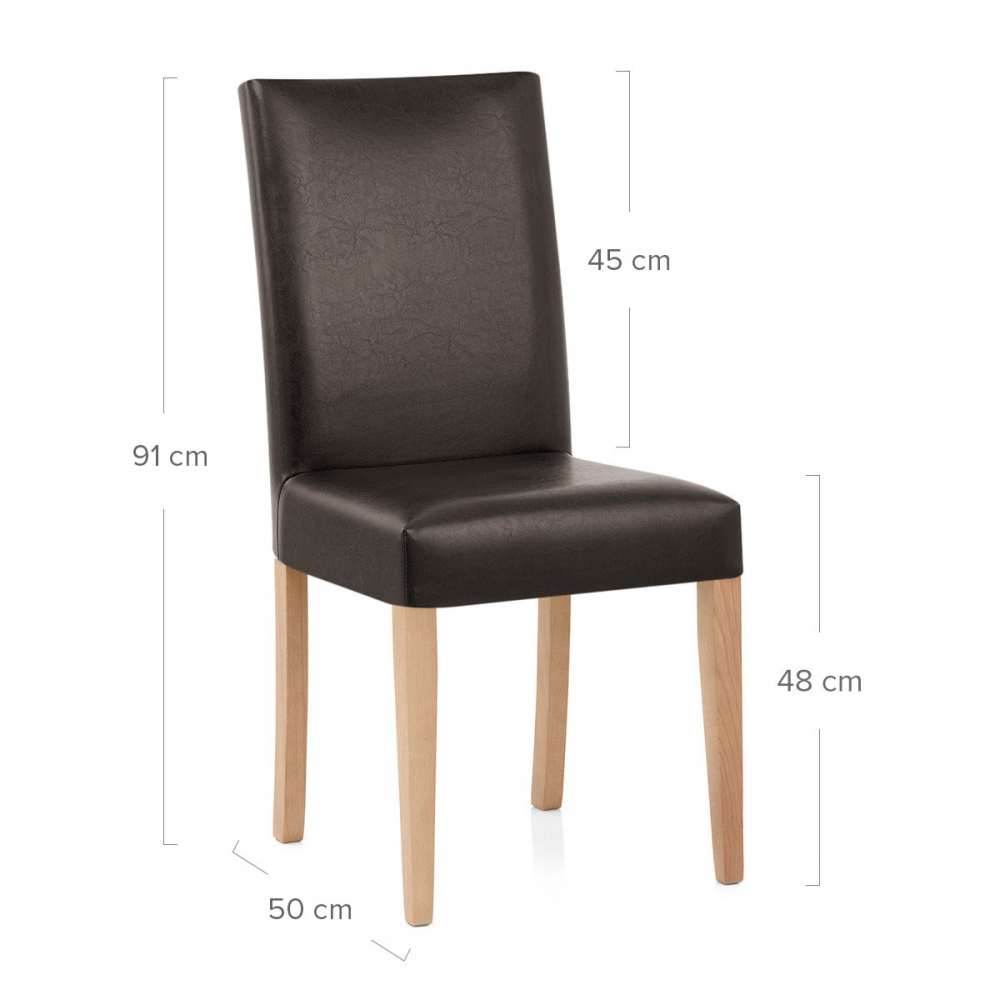 Chaise Cuir Croute Bois Chicago Chene Monde Du Tabouret