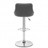 Chaise de Bar Faux Cuir - Stitch Gris