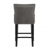 Tabouret de bar Faux Cuir - Loxley Gris