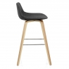 Tabouret de bar Bois Tissu - Reef Gris Foncé