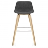 Tabouret de bar Bois Tissu - Reef Gris Foncé