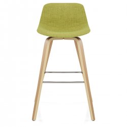 Tabouret de bar Bois Tissu - Reef Vert