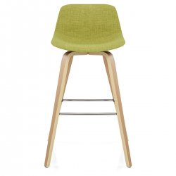 Tabouret de bar Bois Tissu - Reef Vert